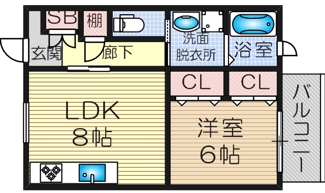 日光ハイツの間取り写真