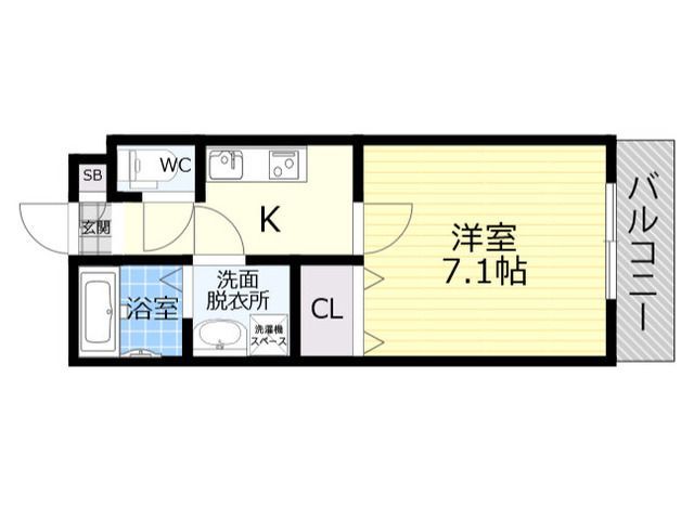 エステイトE長吉川辺の間取り写真