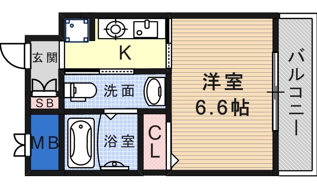 SWISS立花の間取り写真