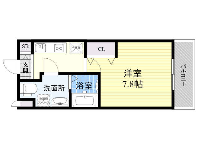 レジュールアッシュ尼崎駅前の間取り写真