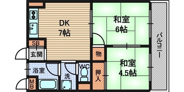 エメラルド久々知PART2の間取り写真