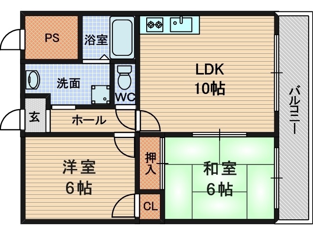 コンフォート塚口の間取り写真