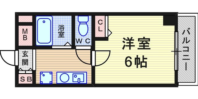 ハッピー伊丹マンションの間取り写真