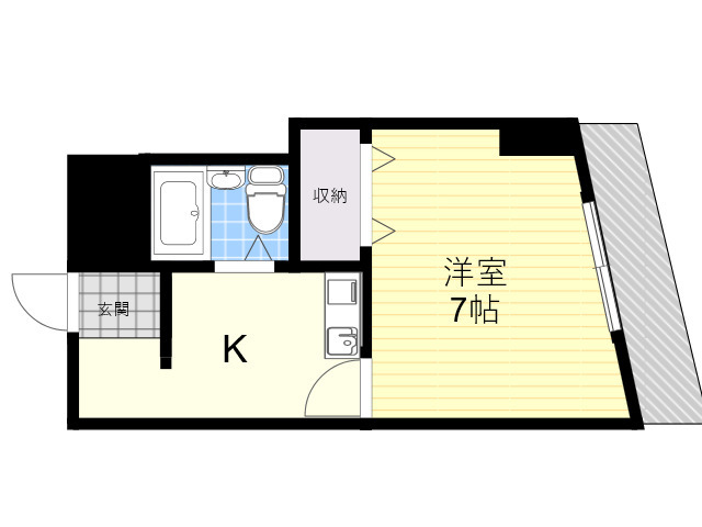 阪急神戸本線 武庫之荘駅 徒歩20分 5階建 築39年の間取り写真