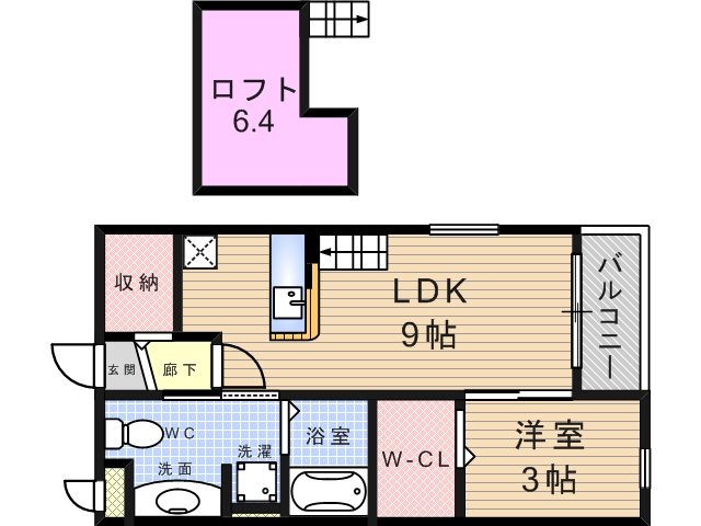 阪急神戸本線 塚口駅 徒歩19分 2階建 築13年の間取り写真