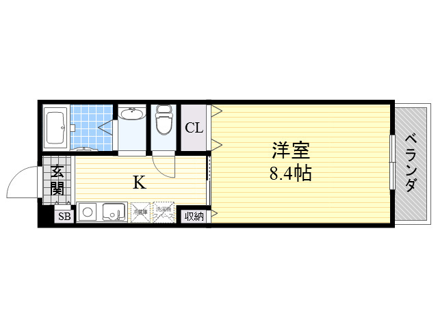 Osaka Metro御堂筋線 江坂駅 徒歩10分 6階建 築25年の間取り写真
