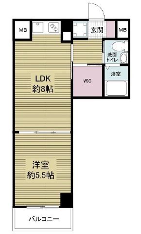 Osaka Metro御堂筋線 江坂駅 徒歩8分 11階建 築20年の間取り写真