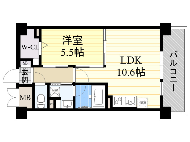 Osaka Metro御堂筋線 江坂駅 徒歩15分 3階建 築15年の間取り写真