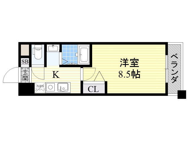 Osaka Metro御堂筋線 江坂駅 徒歩7分 10階建 築22年の間取り写真