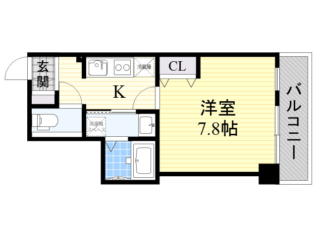 Osaka Metro御堂筋線 江坂駅 徒歩5分 6階建 築42年の間取り写真