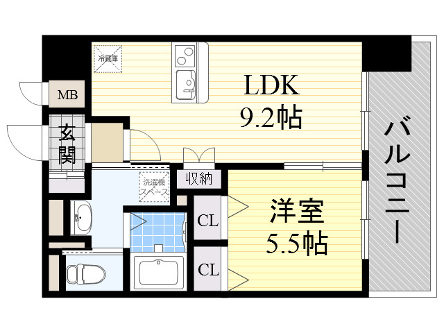 Osaka Metro御堂筋線 新大阪駅 徒歩10分 10階建 築11年の間取り写真