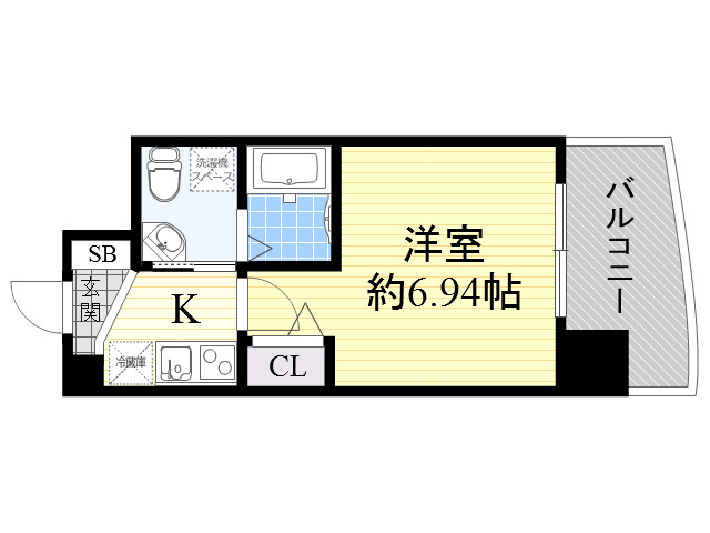 Osaka Metro御堂筋線 江坂駅 徒歩7分 10階建 築8年の間取り写真