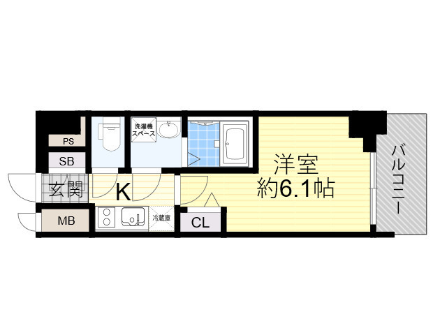 Osaka Metro御堂筋線 江坂駅 徒歩14分 15階建 築4年の間取り写真