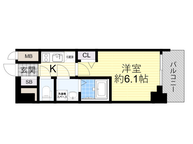 Osaka Metro御堂筋線 江坂駅 徒歩14分 15階建 築4年の間取り写真