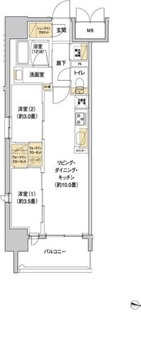 Osaka Metro御堂筋線 新大阪駅 徒歩8分 15階建 築2年の間取り写真