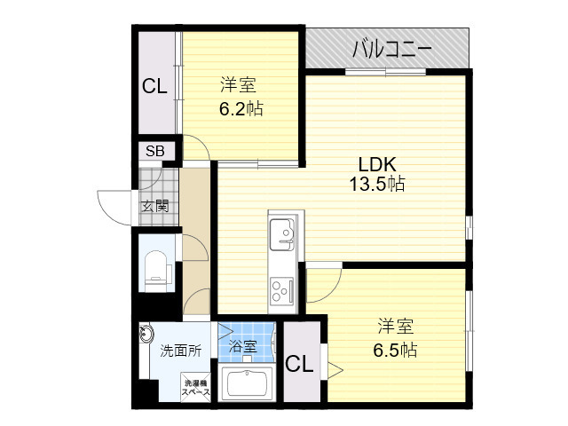 D-room立花の間取り写真