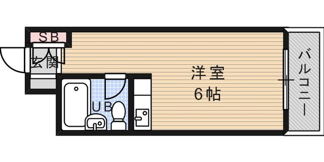 阪神本線 芦屋駅 徒歩7分 4階建 築43年の間取り写真