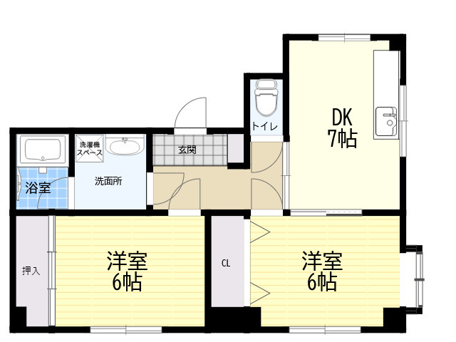 レジデンス住吉の間取り写真
