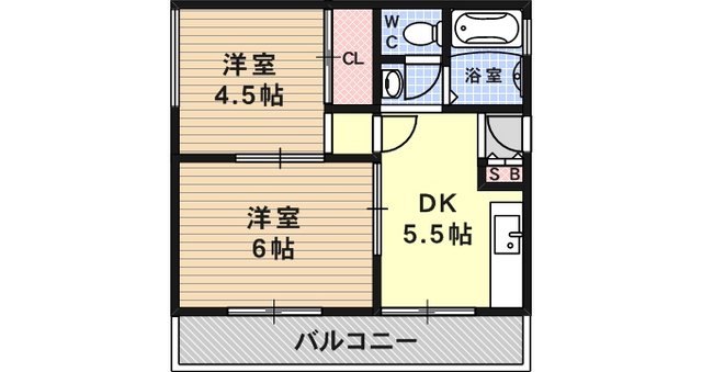 嶋田パールハイツの間取り写真
