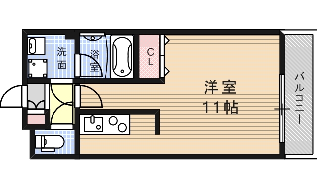 JR東海道・山陽本線 摩耶駅 徒歩11分 8階建 築19年の間取り写真