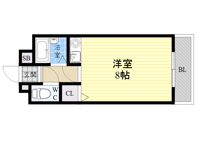 クレッシェンド岸地の間取り写真