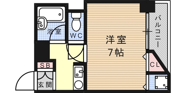 JR東海道・山陽本線 六甲道駅 徒歩5分 7階建 築31年の間取り写真
