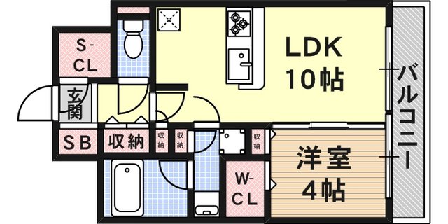 JR東海道・山陽本線 六甲道駅 徒歩7分 9階建 築15年の間取り写真