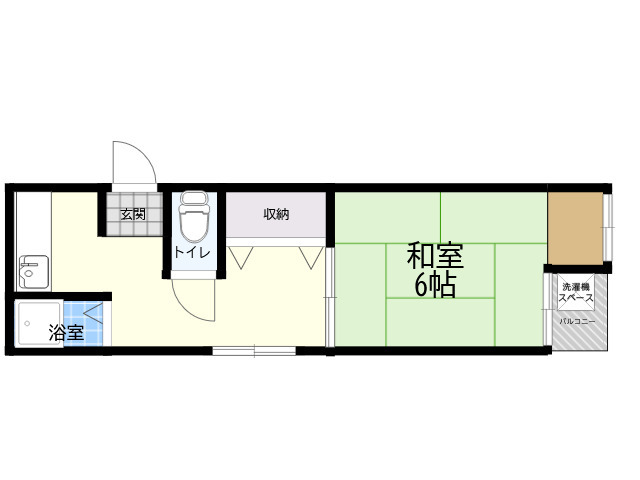 阪神本線 青木駅 徒歩10分 3階建 築47年の間取り写真