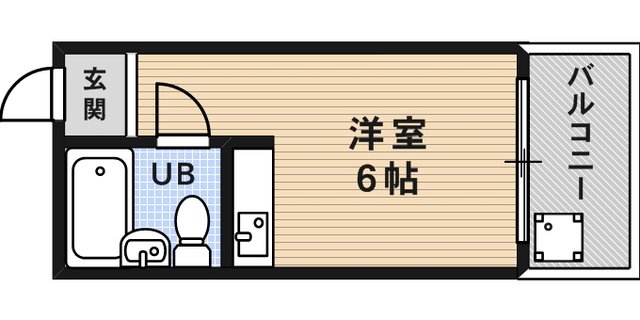 甲南第二六甲ハイムの間取り写真