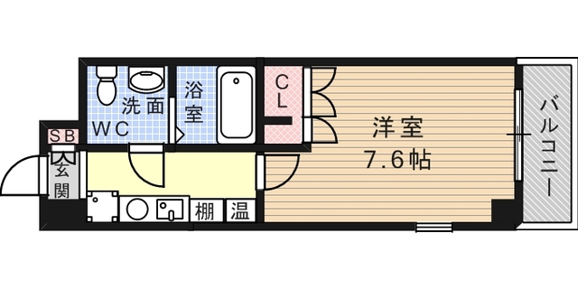 阪神本線 石屋川駅 徒歩12分 8階建 築28年の間取り写真