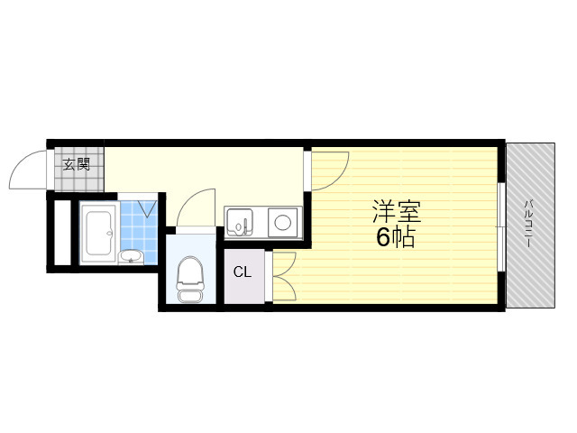 JR東海道・山陽本線 摂津本山駅 徒歩19分 7階建 築34年の間取り写真