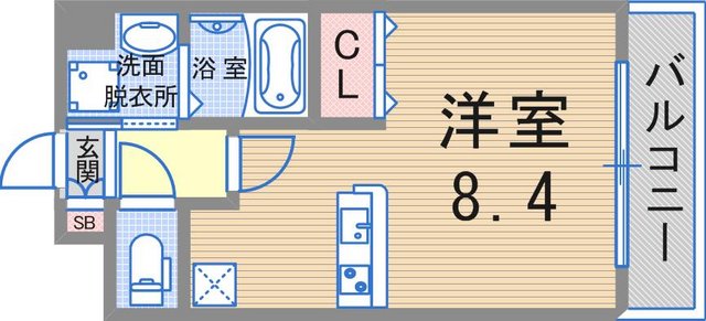 プレサンス三宮東アルバーナの間取り写真