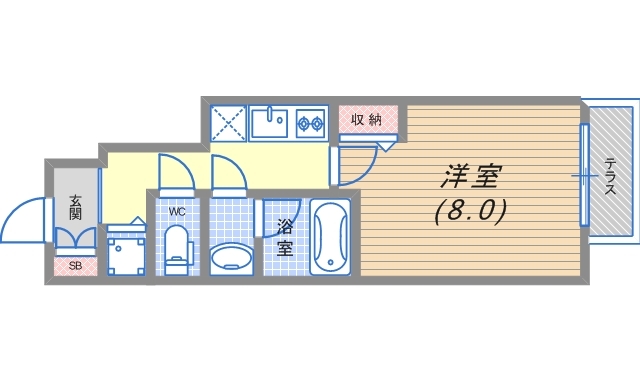 ラフィーネ神戸North Wingの間取り写真