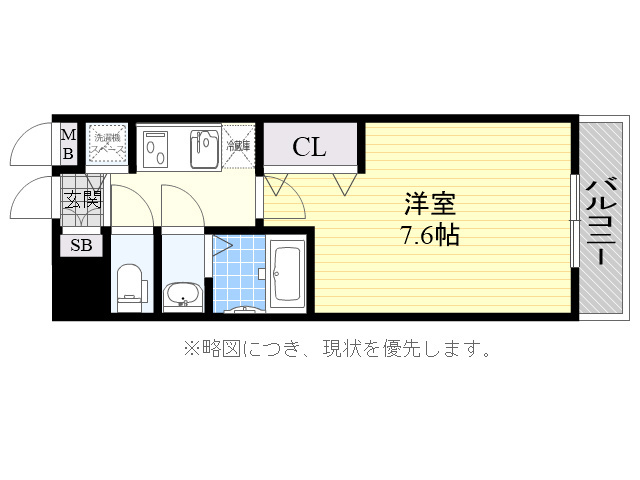 Luxe神戸WESTの間取り写真