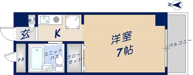 本町ハイツの間取り写真