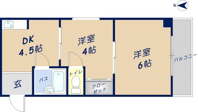 枚岡グリーンヒルズの間取り写真