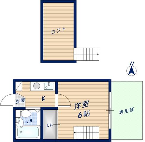 瓢箪山第6マンションの間取り写真