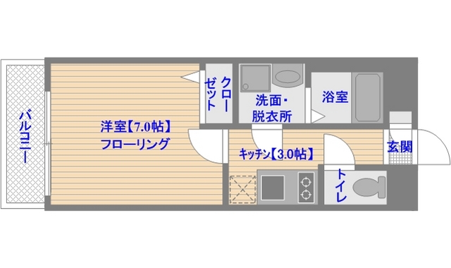 エステムプラザ博多駅南の間取り写真