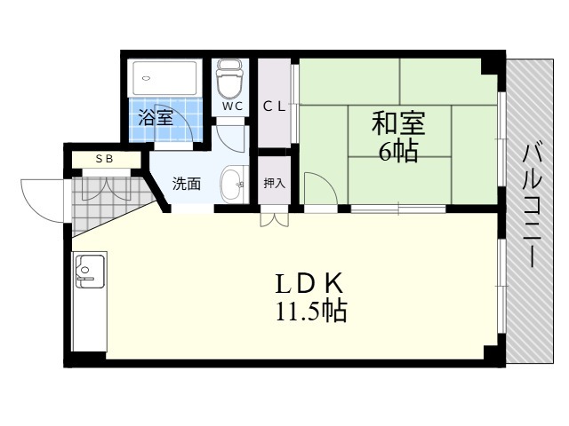 淡路第3ダイヤモンドハイムの間取り写真
