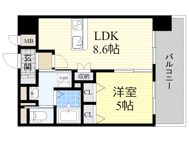 ラグゼ新大阪1の間取り写真