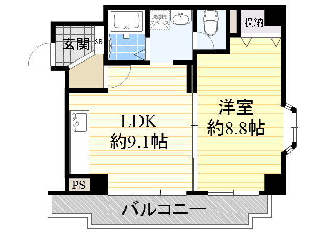 REBANGA十三アパートメントの間取り写真