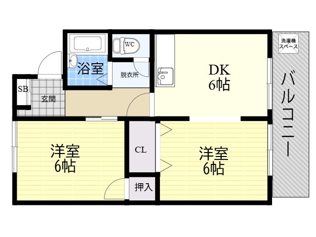いほりコーポの間取り写真
