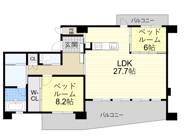 AsSkyFloorの間取り写真