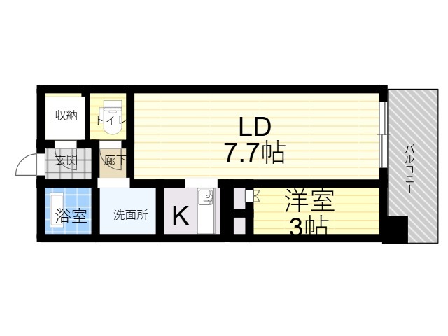 阪急千里線 下新庄駅 徒歩6分 10階建 築2年の間取り写真