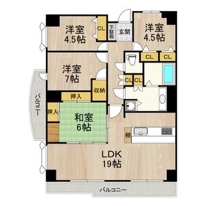 アーデンコート住吉川の間取り写真