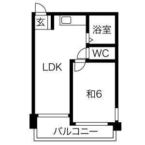 ベルシェ岡本の間取り写真