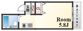 アンピエス六甲の間取り写真