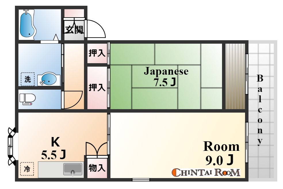 シャルマン岩屋の間取り写真