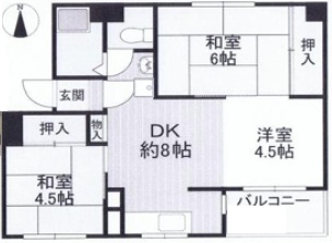 長峰ビル住宅の間取り写真