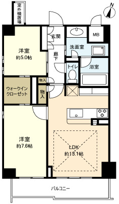 オランジュール芦屋の間取り写真